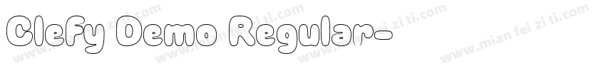 Clefy Demo Regular字体转换